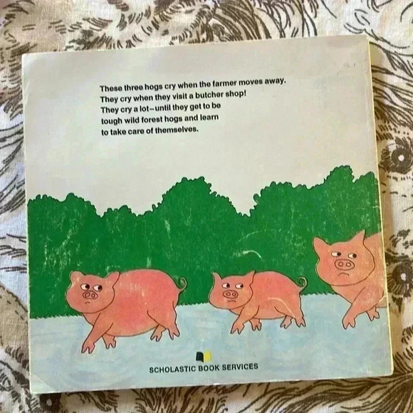 Vintage Three Big Hogs Manus Pinkwater Scholastic Paperback Children’s Book 70s - Picture 2 of 9